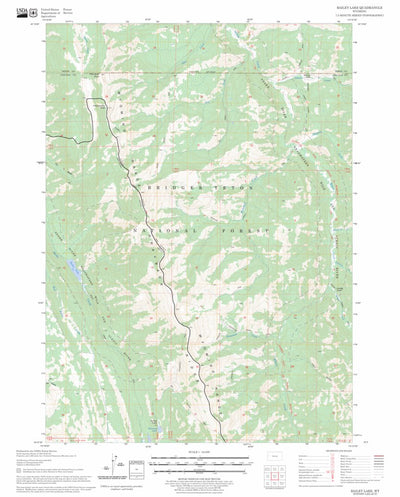 US Forest Service - Topo Bailey Lake, WY FSTopo Legacy digital map