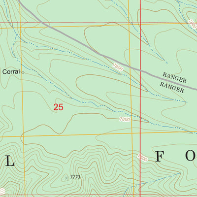 US Forest Service - Topo Baily Points, NM FSTopo Legacy digital map