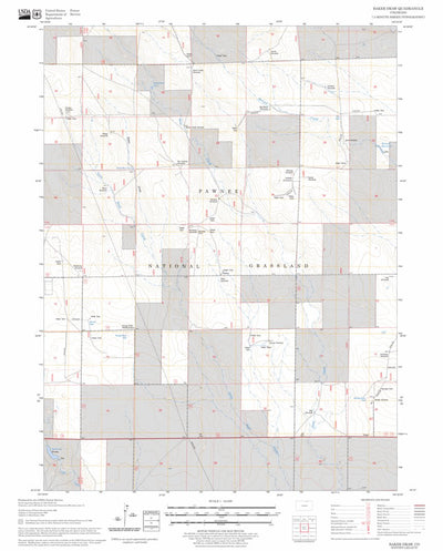 US Forest Service - Topo Baker Draw, CO FSTopo Legacy digital map