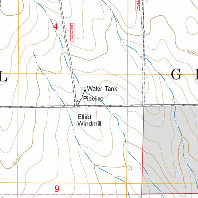 US Forest Service - Topo Baker Draw, CO FSTopo Legacy digital map