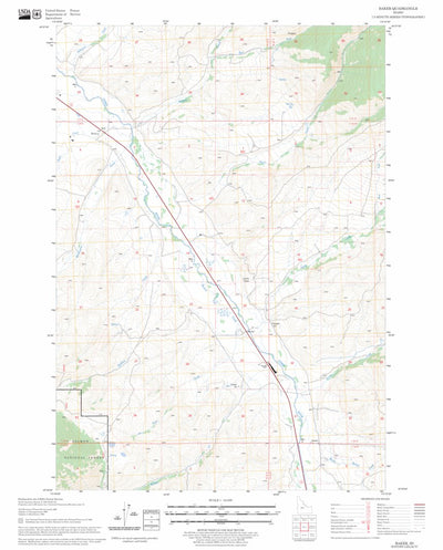 US Forest Service - Topo Baker, ID FSTopo Legacy digital map
