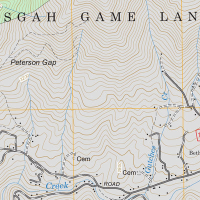 US Forest Service - Topo Bakersville, NC - TN FSTopo Legacy digital map