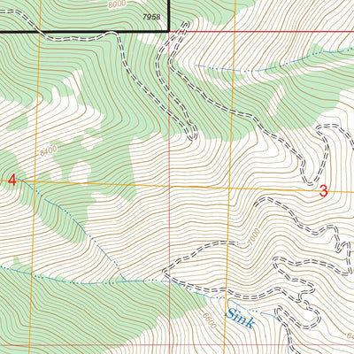 US Forest Service - Topo Bald Mountain, ID FSTopo Legacy digital map