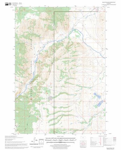 US Forest Service - Topo Bald Peak, WY FSTopo Legacy digital map