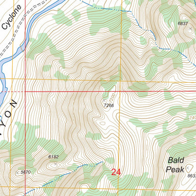 US Forest Service - Topo Bald Peak, WY FSTopo Legacy digital map