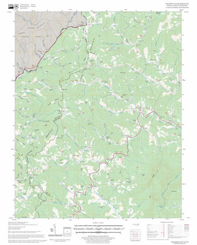 US Forest Service - Topo Baldwin Gap, NC - TN FSTopo Legacy digital map