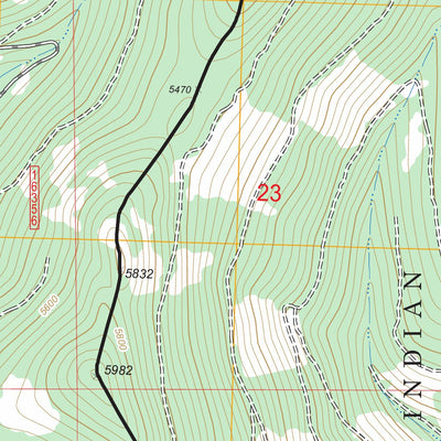 US Forest Service - Topo Baldy Lake, MT FSTopo Legacy digital map