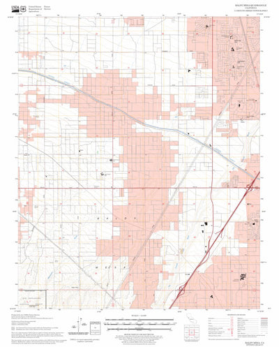 US Forest Service - Topo Baldy Mesa, CA FSTopo Legacy digital map