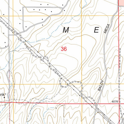 US Forest Service - Topo Baldy Mesa, CA FSTopo Legacy digital map