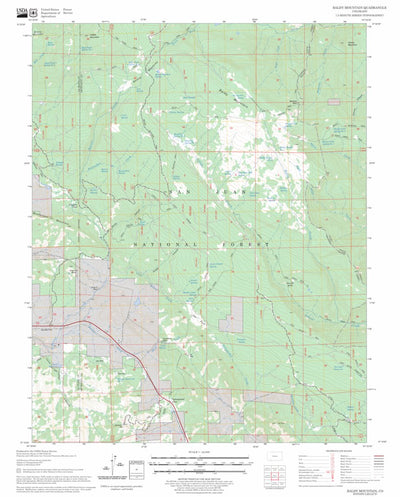 US Forest Service - Topo Baldy Mountain, CO FSTopo Legacy digital map