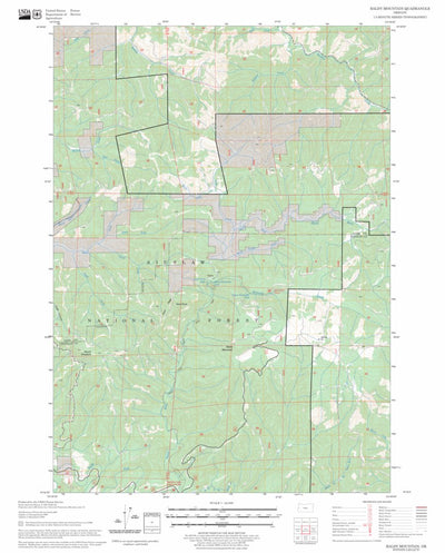 US Forest Service - Topo Baldy Mountain, OR FSTopo Legacy digital map