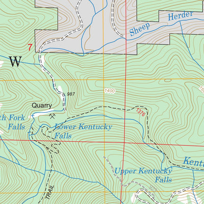 US Forest Service - Topo Baldy Mountain, OR FSTopo Legacy digital map
