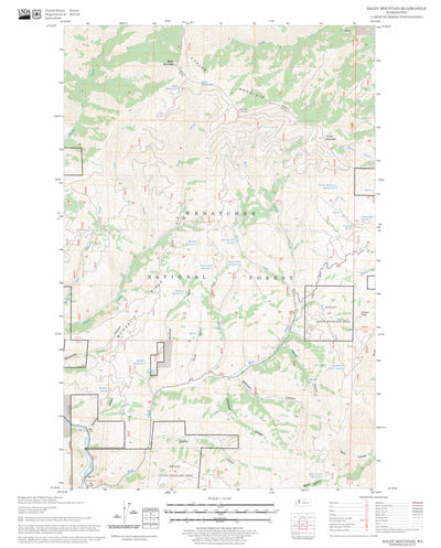 US Forest Service - Topo Baldy Mountain, WA FSTopo Legacy digital map