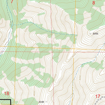 US Forest Service - Topo Baldy Mountain, WA FSTopo Legacy digital map
