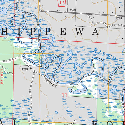 US Forest Service - Topo Ball Club, MN FSTopo Legacy digital map