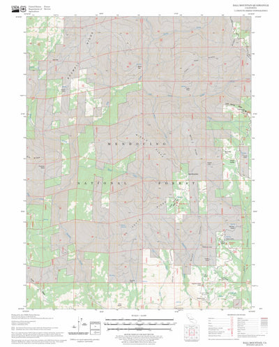US Forest Service - Topo Ball Mountain, CA FSTopo Legacy digital map