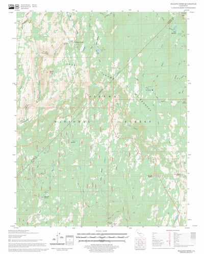 US Forest Service - Topo Balloon Dome, CA FSTopo Legacy digital map