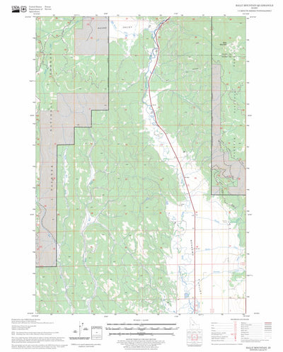 US Forest Service - Topo Bally Mountain, ID FSTopo Legacy digital map