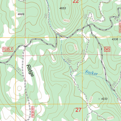 US Forest Service - Topo Balm Creek Reservoir, OR FSTopo Legacy digital map