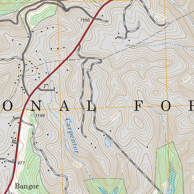 US Forest Service - Topo Bangor, KY FSTopo Legacy digital map