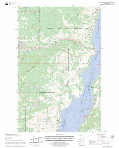 US Forest Service - Topo Bangs Mountain, WA FSTopo Legacy digital map