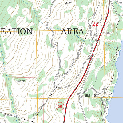 US Forest Service - Topo Bangs Mountain, WA FSTopo Legacy digital map