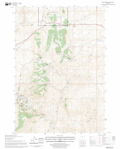 US Forest Service - Topo Bannack, MT FSTopo Legacy digital map