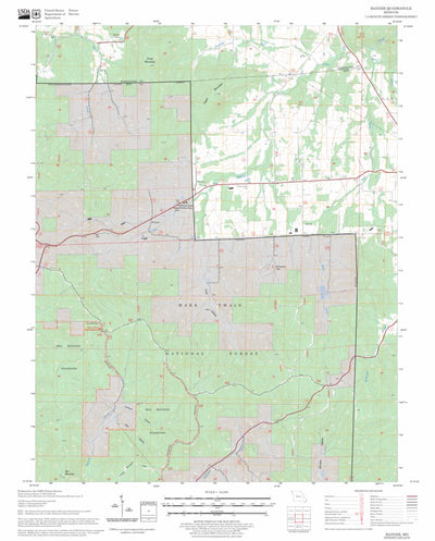 US Forest Service - Topo Banner, MO FSTopo Legacy digital map