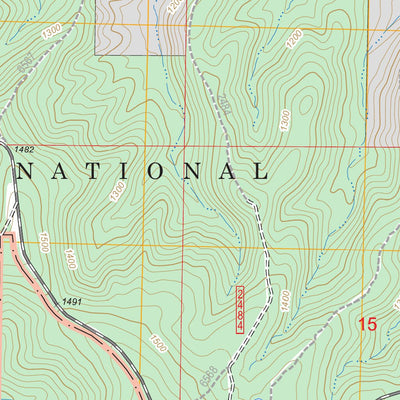 US Forest Service - Topo Banner, MO FSTopo Legacy digital map