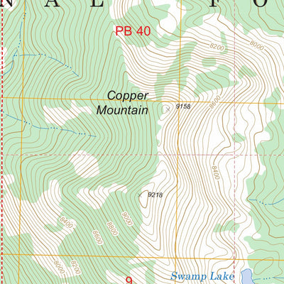 US Forest Service - Topo Banner Summit, ID FSTopo Legacy digital map
