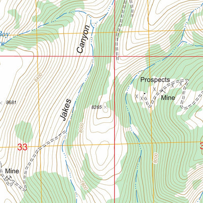 US Forest Service - Topo Bannock Pass, MT - ID FSTopo Legacy digital map