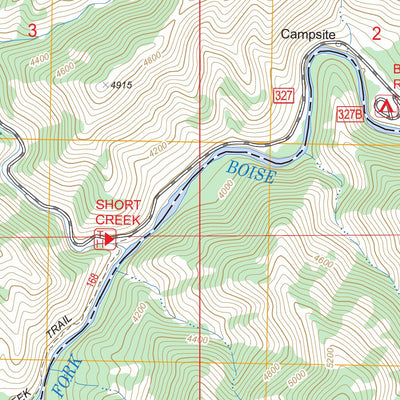 US Forest Service - Topo Barber Flat, ID FSTopo Legacy digital map