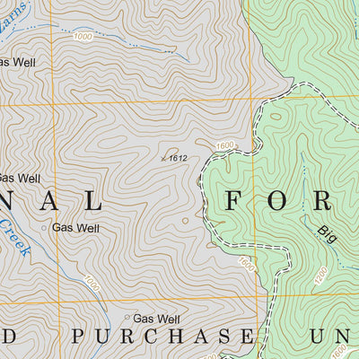 US Forest Service - Topo Barcreek, KY FSTopo Legacy digital map