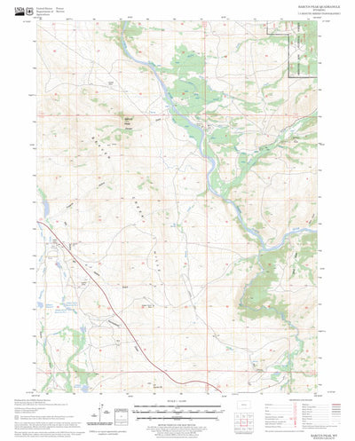 US Forest Service - Topo Barcus Peak, WY FSTopo Legacy digital map