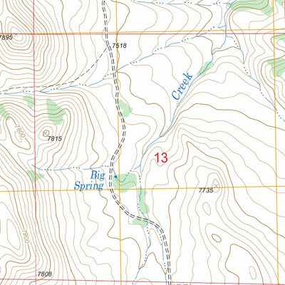 US Forest Service - Topo Barcus Peak, WY FSTopo Legacy digital map