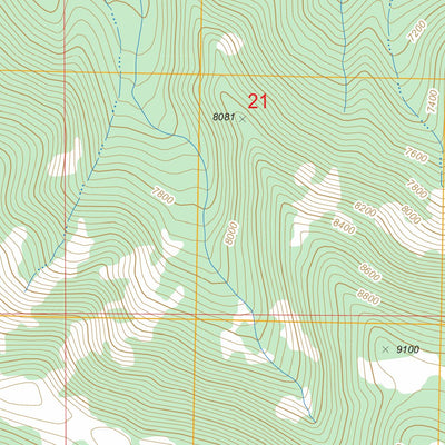 US Forest Service - Topo Bare Mountain, MT FSTopo Legacy digital map