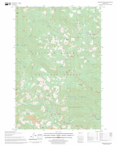 US Forest Service - Topo Bare Mountain, WA FSTopo Legacy digital map