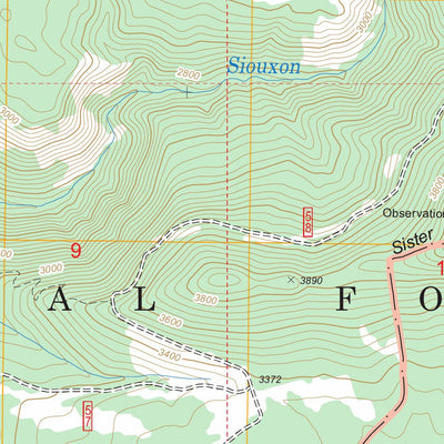 US Forest Service - Topo Bare Mountain, WA FSTopo Legacy digital map