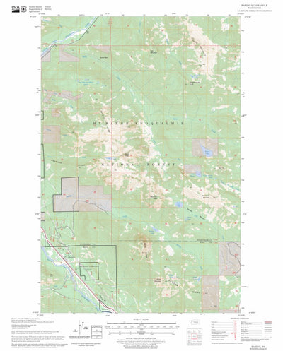 US Forest Service - Topo Baring, WA FSTopo Legacy digital map
