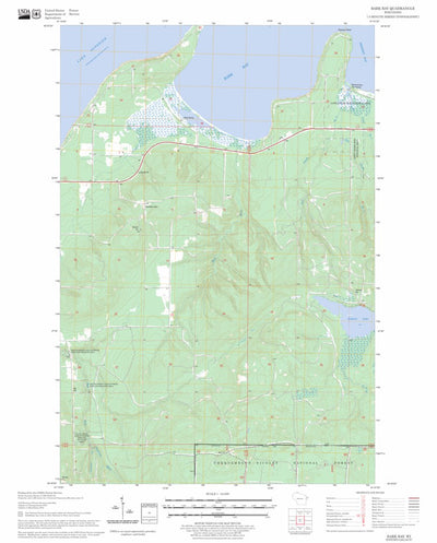 US Forest Service - Topo Bark Bay, WI FSTopo Legacy digital map