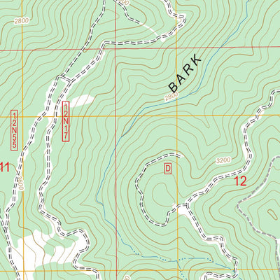 US Forest Service - Topo Bark Shanty Gulch, CA FSTopo Legacy digital map