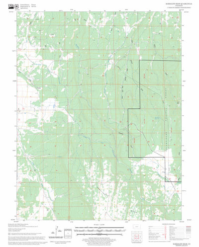 US Forest Service - Topo Barkelew Draw, CO FSTopo Legacy digital map