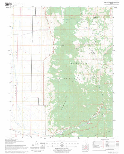 US Forest Service - Topo Barley Creek, NV FSTopo Legacy digital map