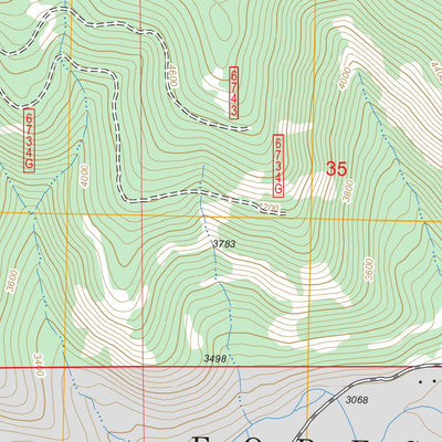 US Forest Service - Topo Barren Peak, MT FSTopo Legacy digital map