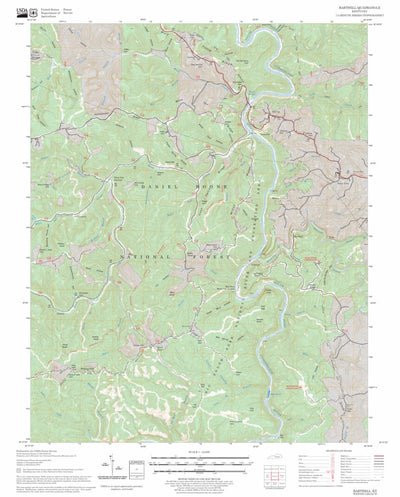 US Forest Service - Topo Barthell, KY FSTopo Legacy digital map
