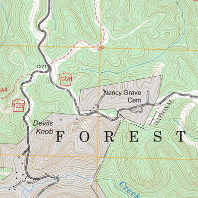 US Forest Service - Topo Barthell, KY FSTopo Legacy digital map