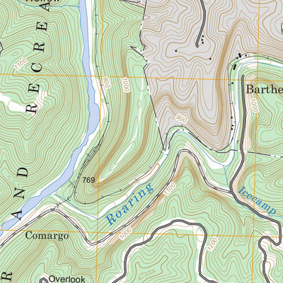 US Forest Service - Topo Barthell, KY FSTopo Legacy digital map