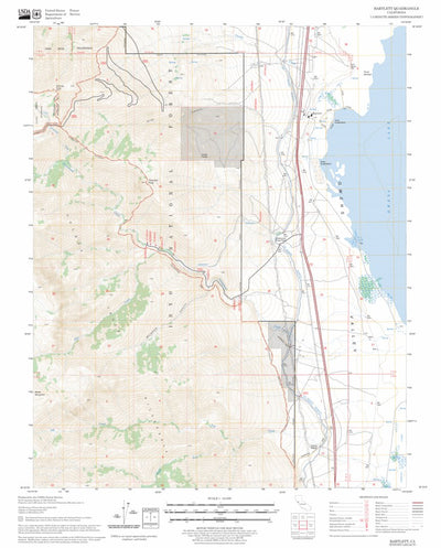 US Forest Service - Topo Bartlett, CA FSTopo Legacy digital map