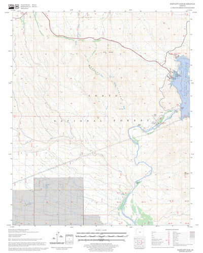 US Forest Service - Topo Bartlett Dam, AZ FSTopo Legacy digital map