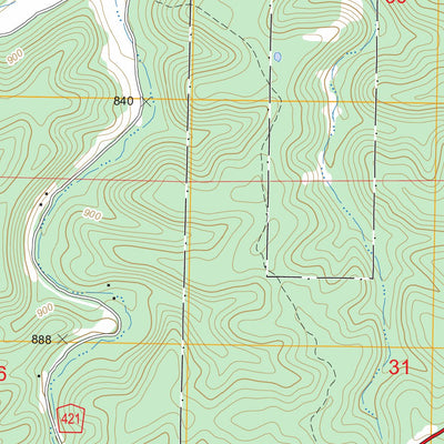 US Forest Service - Topo Bartlett, MO FSTopo Legacy digital map